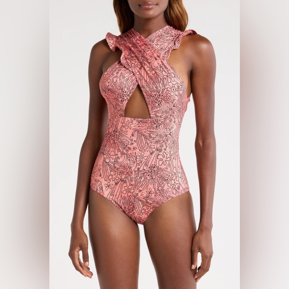 Ulla Johnson Antilles Maillot Swimsuits, Size X-Large, $390